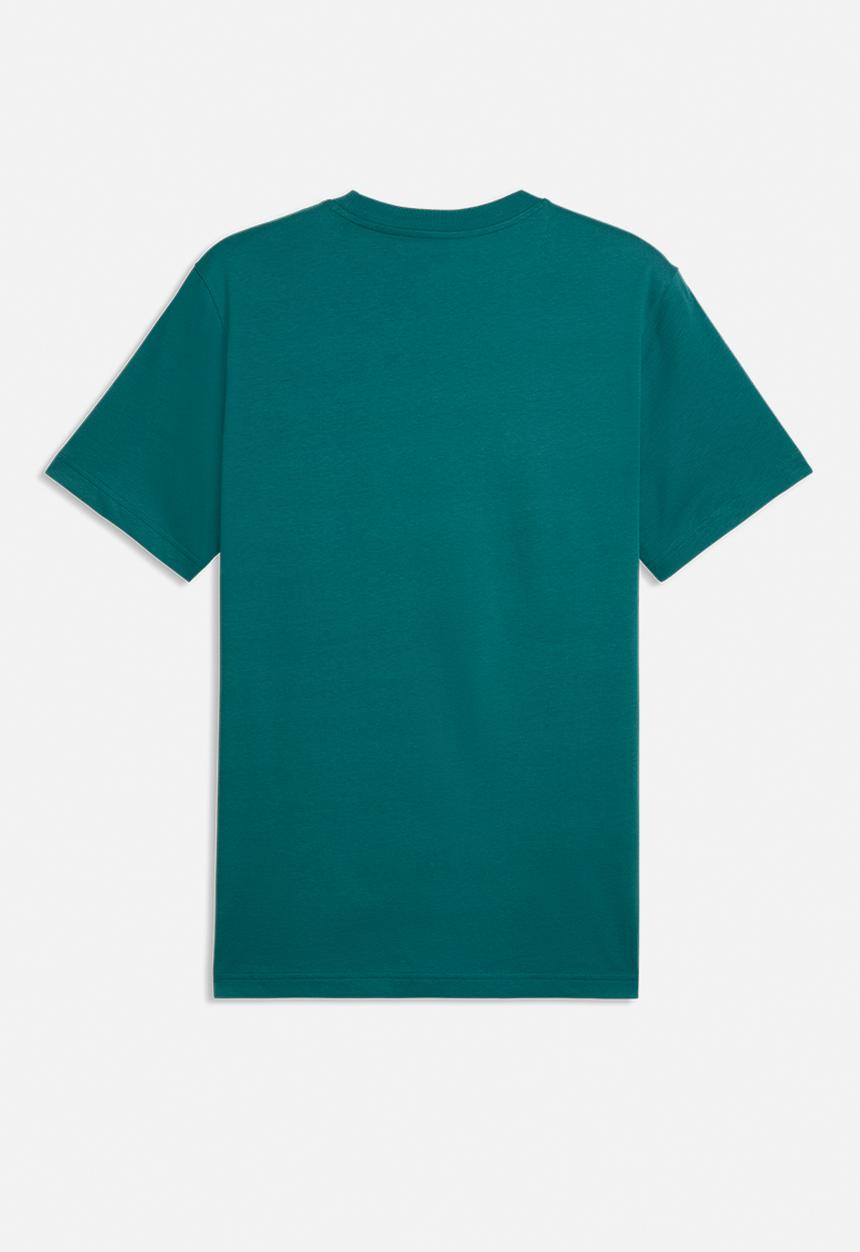 PUMA - GRAPHIC Puma Wording Tee - Emerald Ice