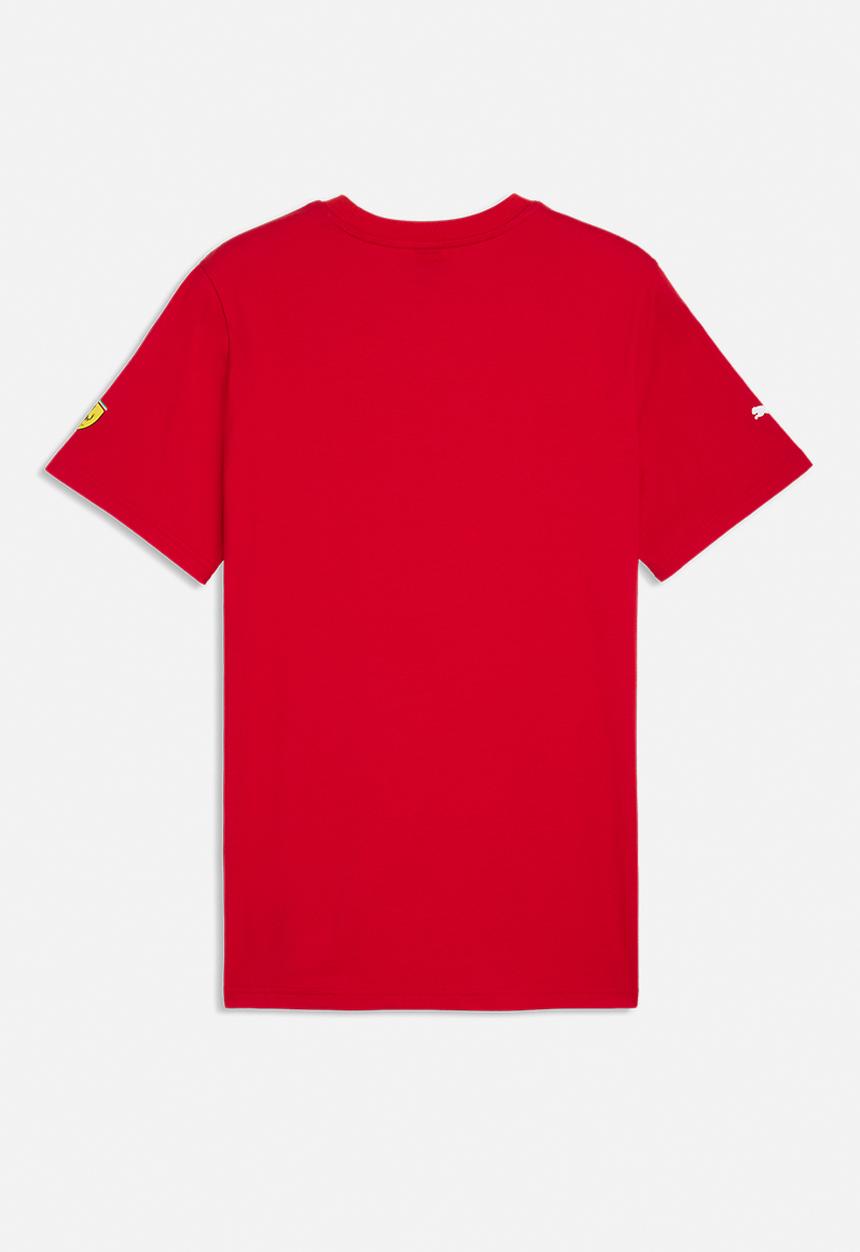 PUMA - Ferrari Tonal Shield Tee - Rosso Corsa