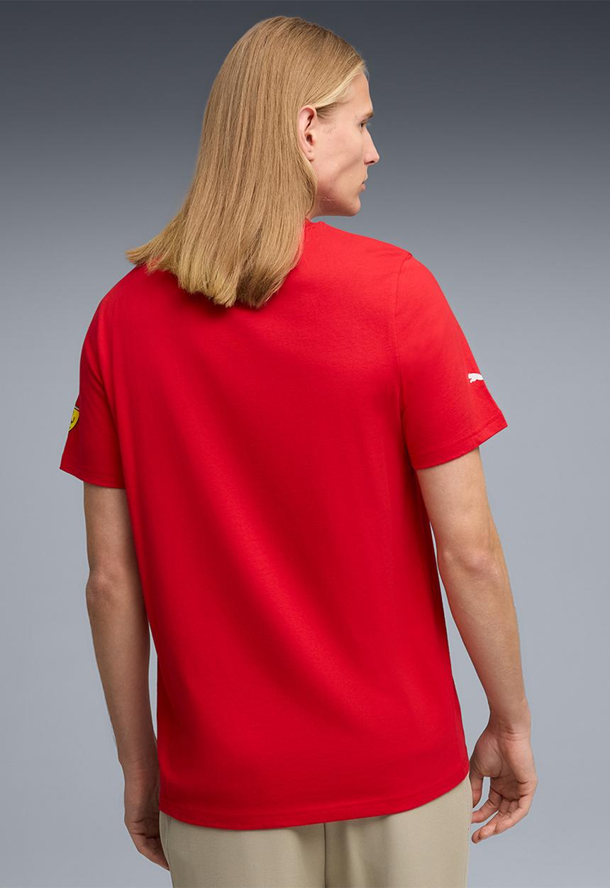 PUMA - Ferrari Tonal Shield Tee - Rosso Corsa