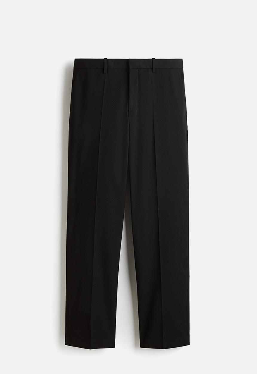 H&M - Regular fit tailored trousers - black