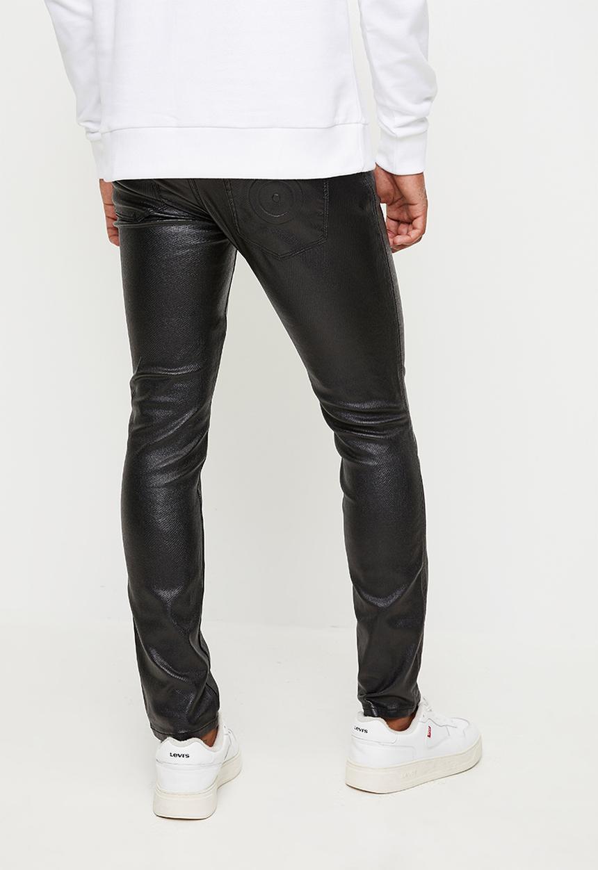 Ben Sherman - Wax Sheen Coated Slim Fit Denim - Black