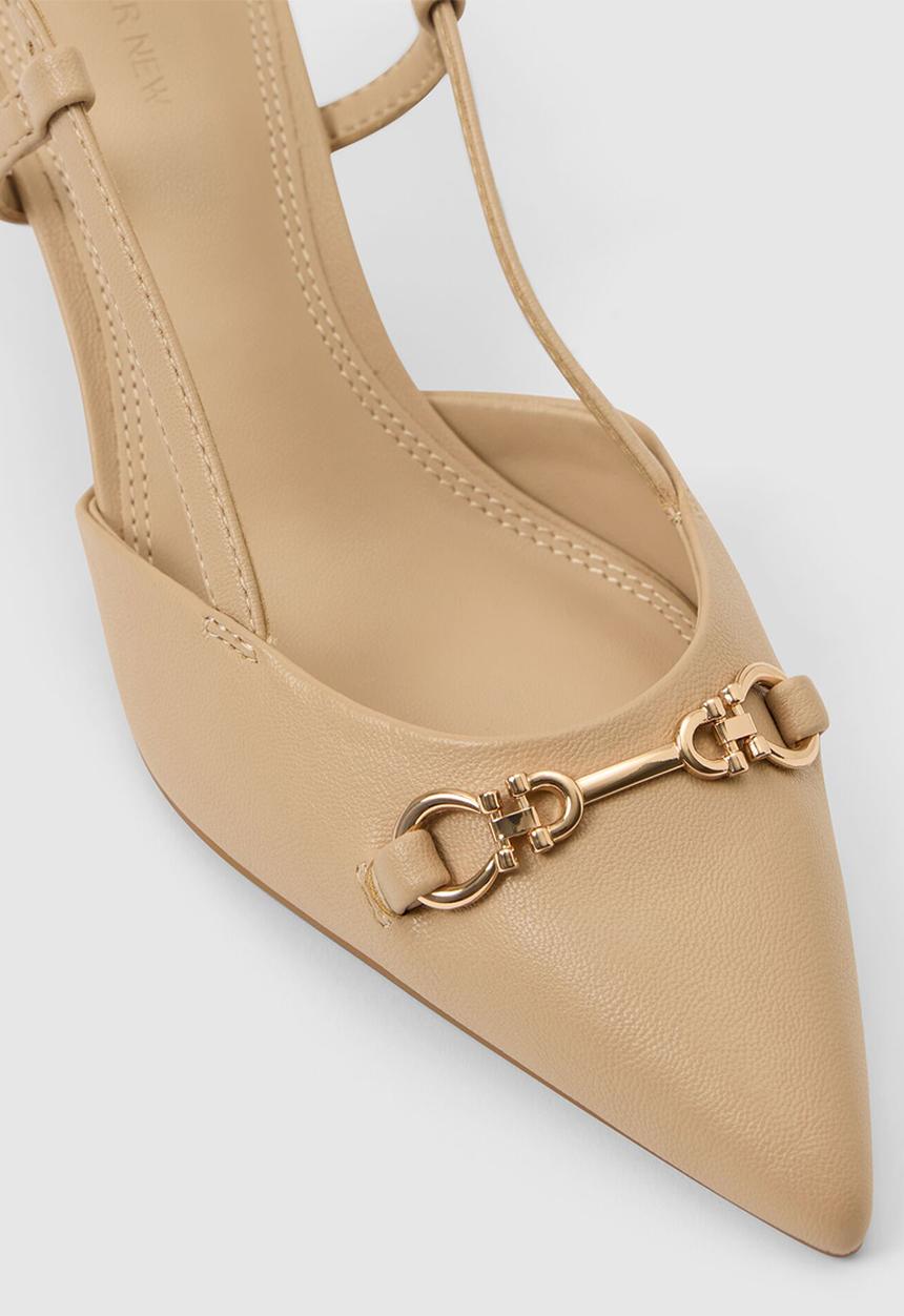 Forever New - Camille 2 slingback mid heel in neutral 