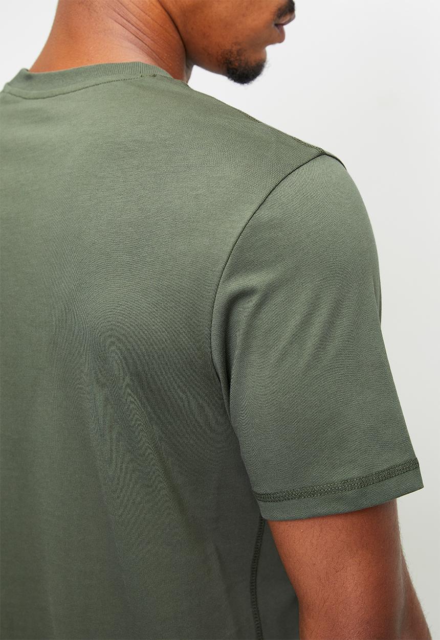 GUESS - Cn Ss Embroidery Logo Tee - Green Depths