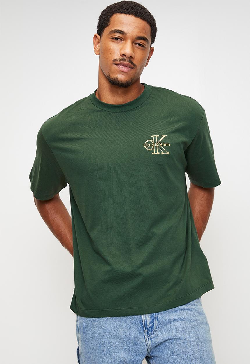 Calvin Klein - Micro Monologo Graphic Tee - Sycamore Green
