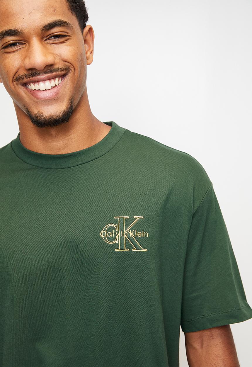 Calvin Klein - Micro Monologo Graphic Tee - Sycamore Green