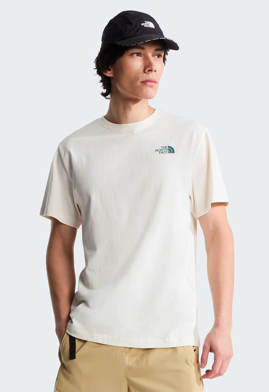 The North Face - Retro Earth Relaxed Short Sleeve Tee-Graphic - White Dune