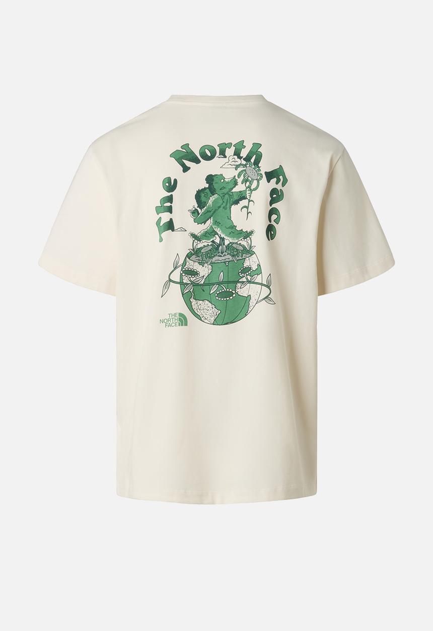 The North Face - Retro Earth Relaxed Short Sleeve Tee-Graphic - White Dune