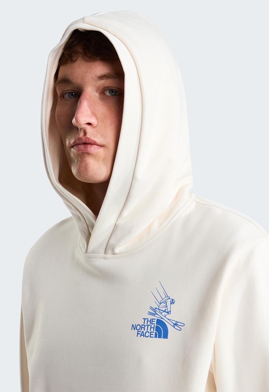 The North Face - Mountain Celebration Relaxed Hoodie-Graphic - White Dune