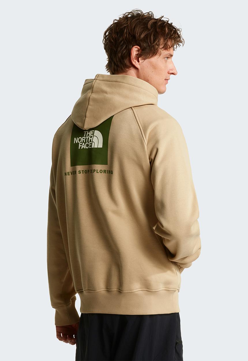 The North Face - Raglan Box Nse Regular Hoodie - Khaki Stone
