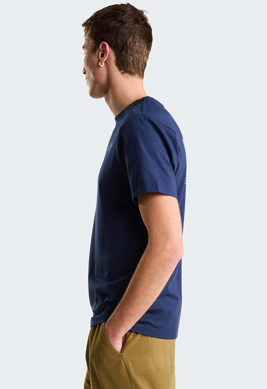 The North Face - Mountain Sketch  Regular Short Sleeve Tee-Graphic - Summit Navy