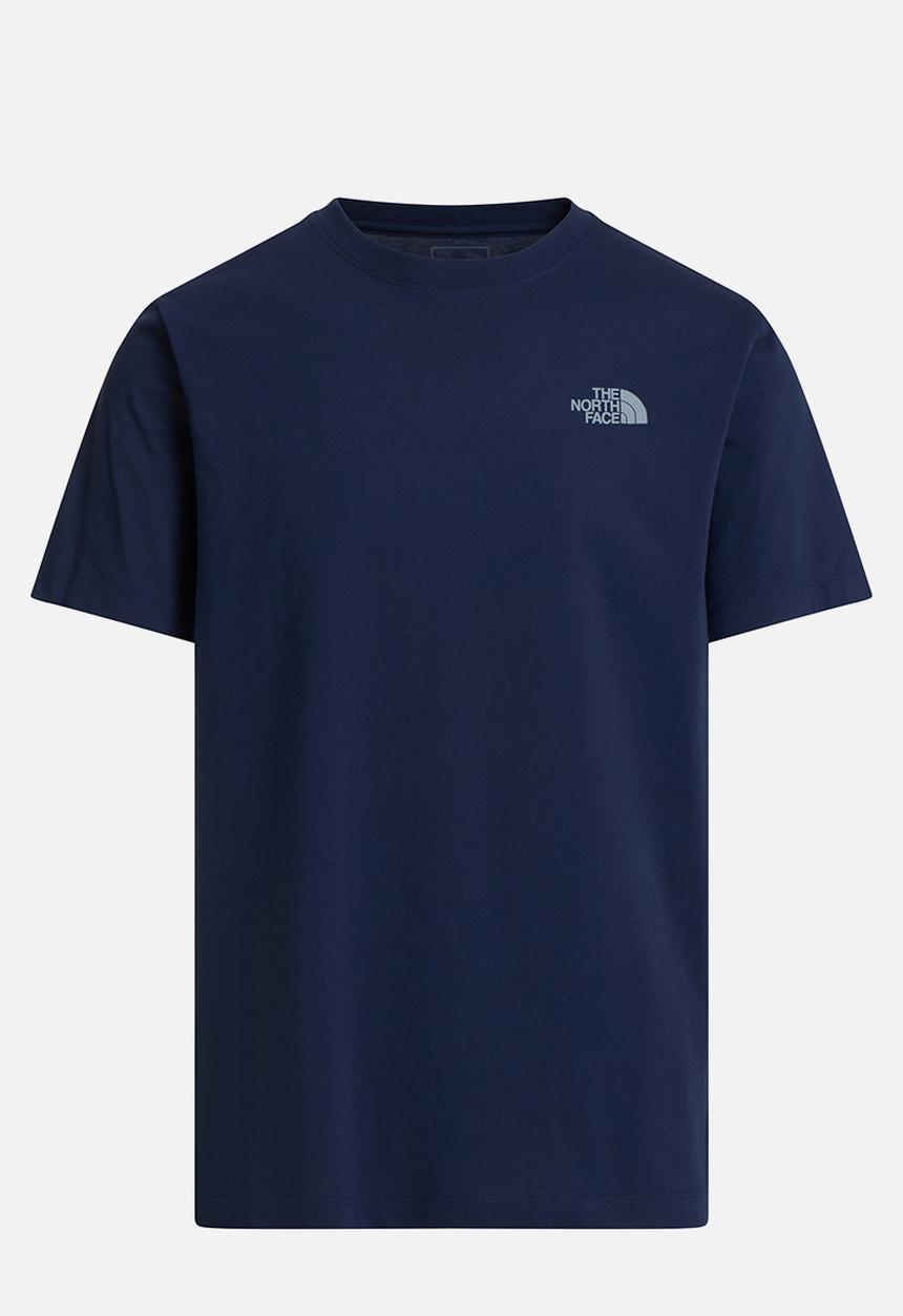 The North Face - Mountain Sketch  Regular Short Sleeve Tee-Graphic - Summit Navy