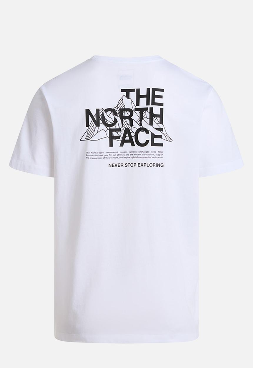 The North Face - Mountain Sketch Regular Short Sleeve Tee-Graphic - Tnf White