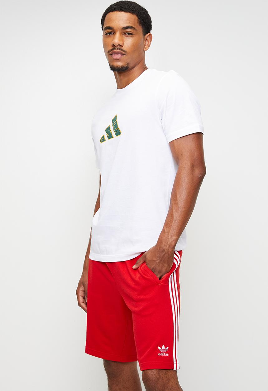 adidas Originals - 3-STRIPE  Short . - BETTER SCARLET Red