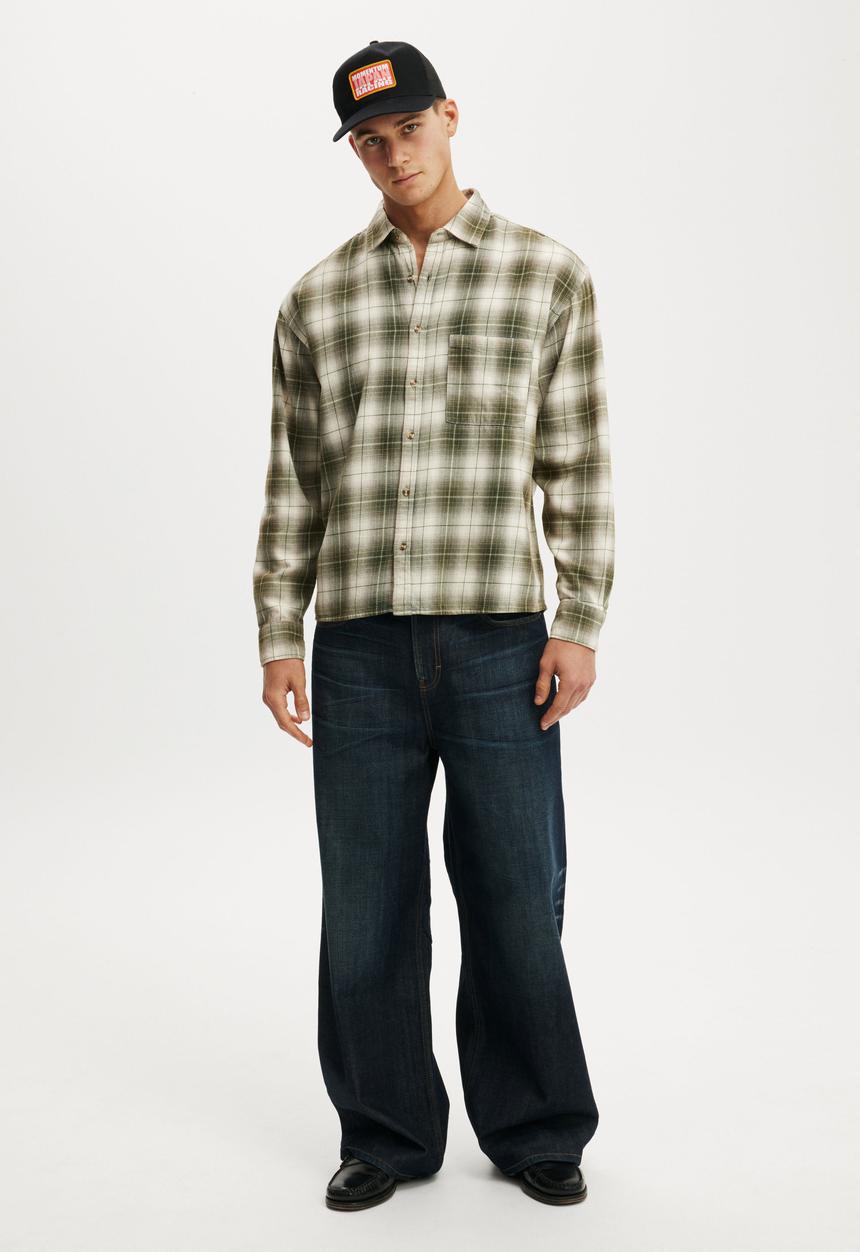 Cotton On - Tribeca Long Sleeve Shirt - Acid Check