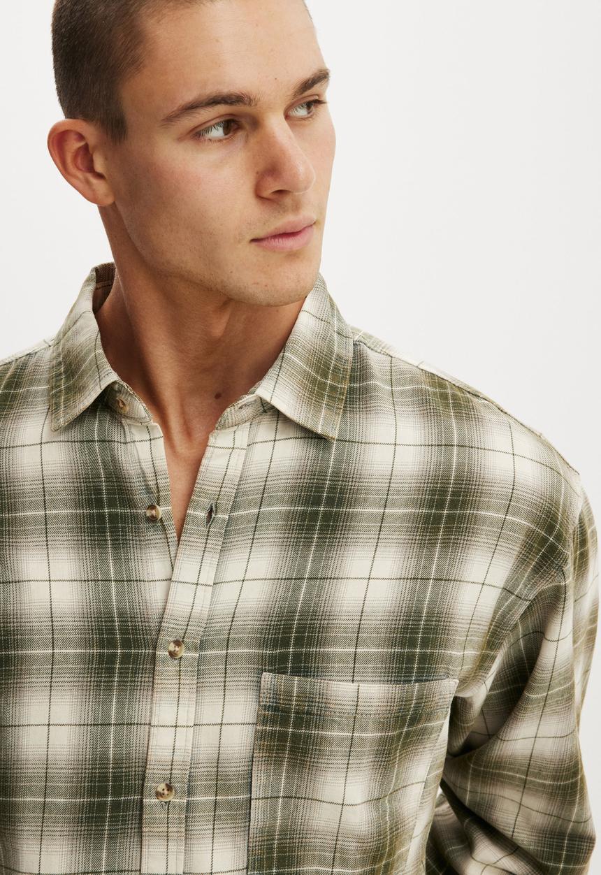 Cotton On - Tribeca Long Sleeve Shirt - Acid Check