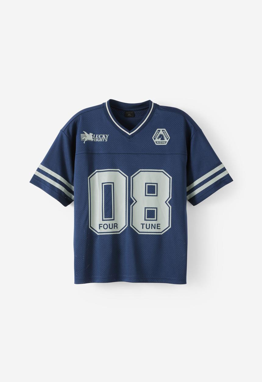 Cotton On - Football Jersey - Indigo/Eight Racing