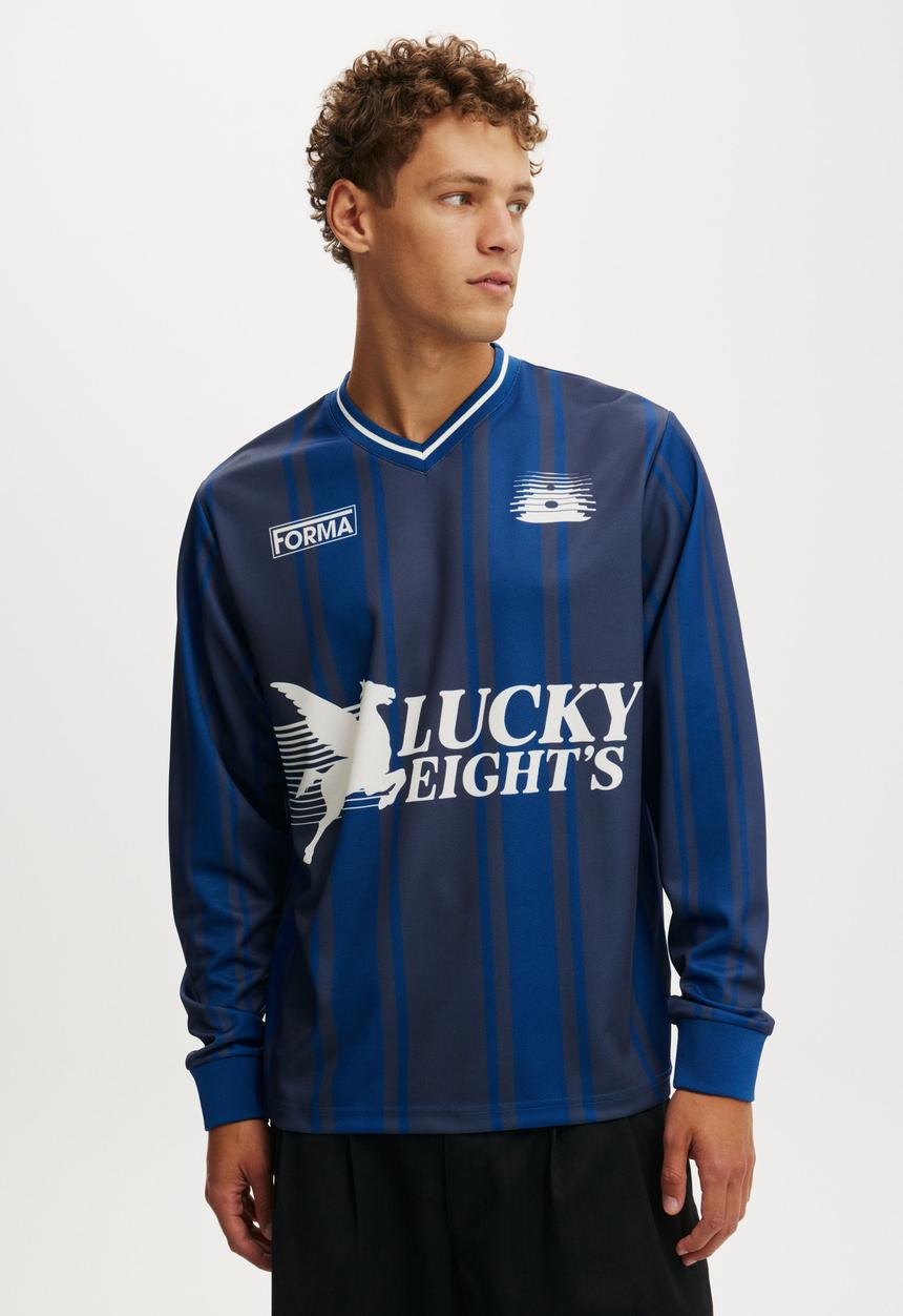 Cotton On - Long Sleeve Keeper Jersey - Indigo/Year Of The Horse
