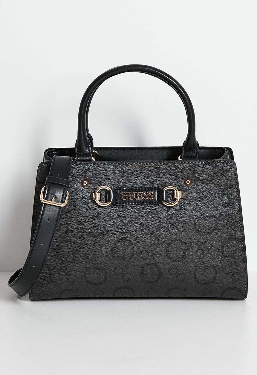 Lacy satchel bag- coal