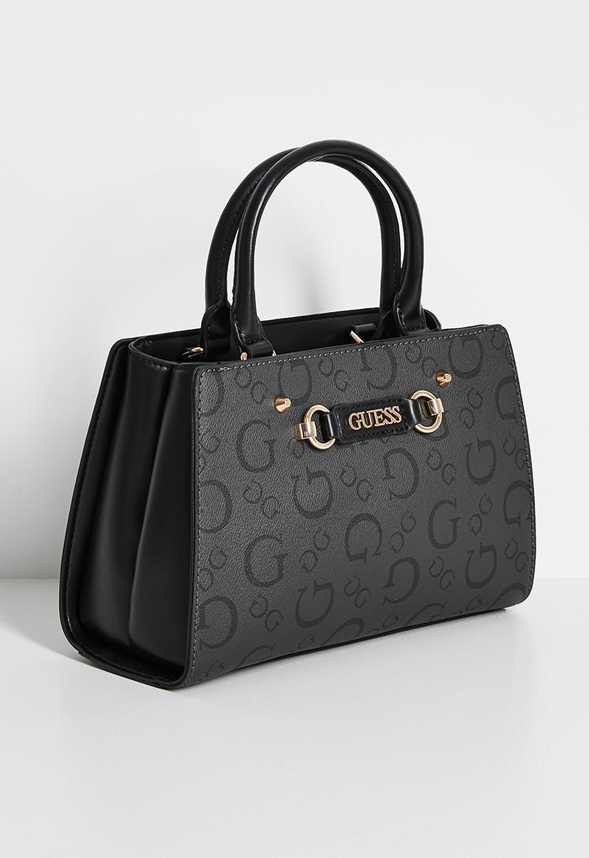 GUESS - Lacy satchel bag- coal