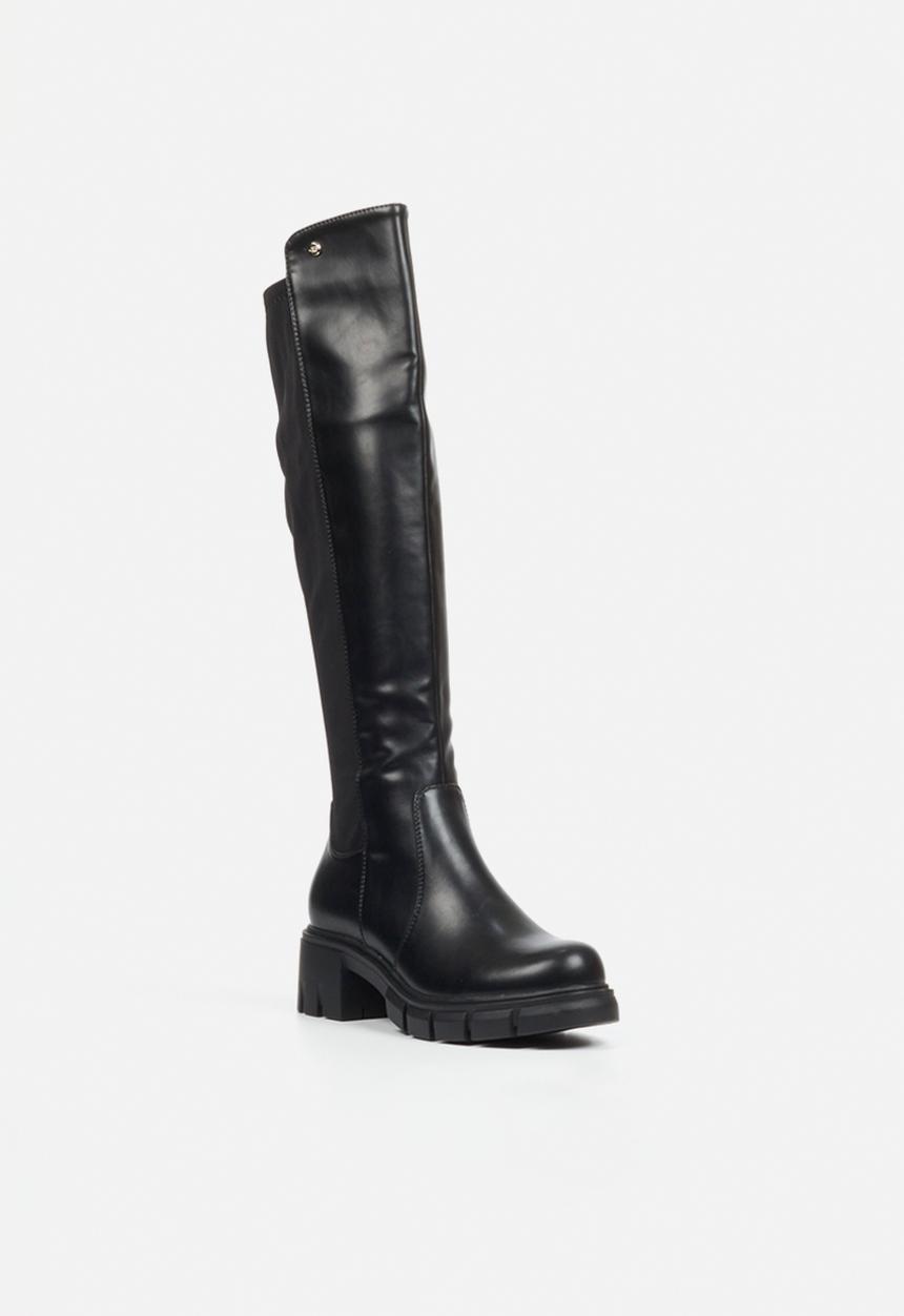 Miss Black - Odyssey 8 chunky stretch long boot - black