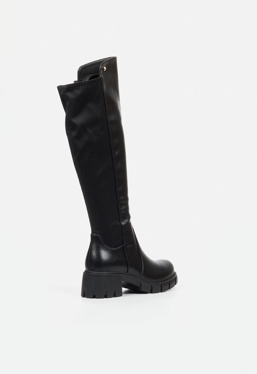 Miss Black - Odyssey 8 chunky stretch long boot - black
