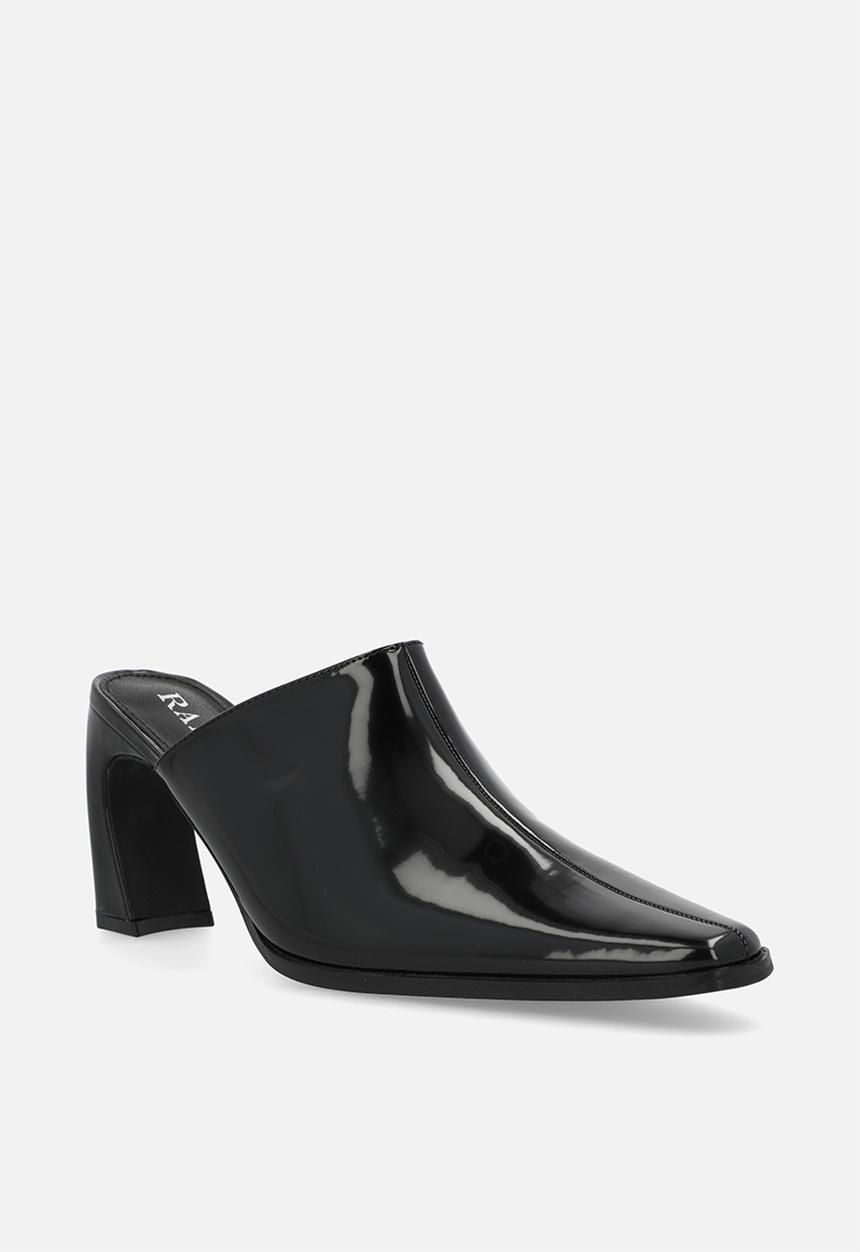 Raid London - Hania block mule heel - black box pu
