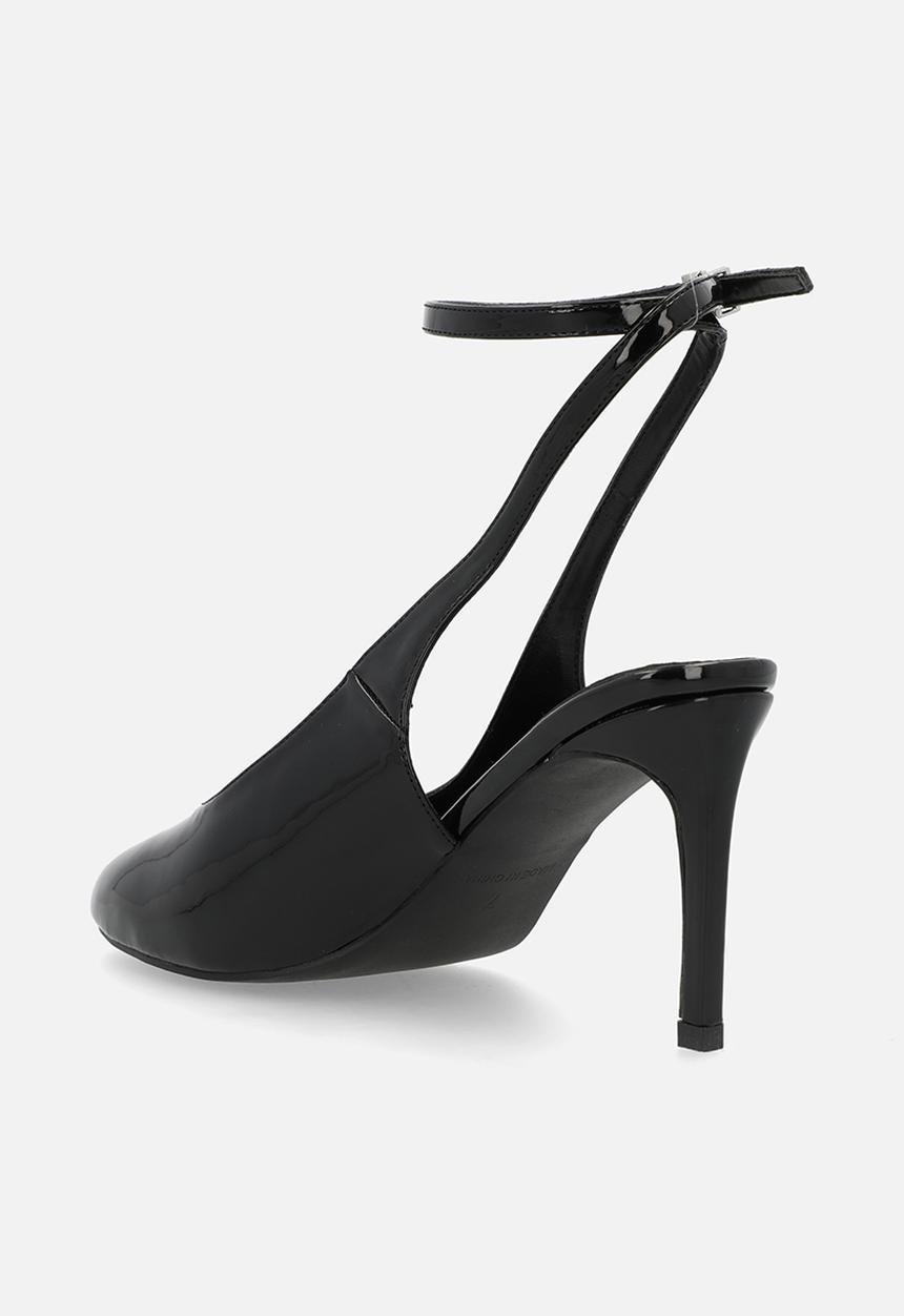 Raid London - Tameika stiletto ankle strap heel - black