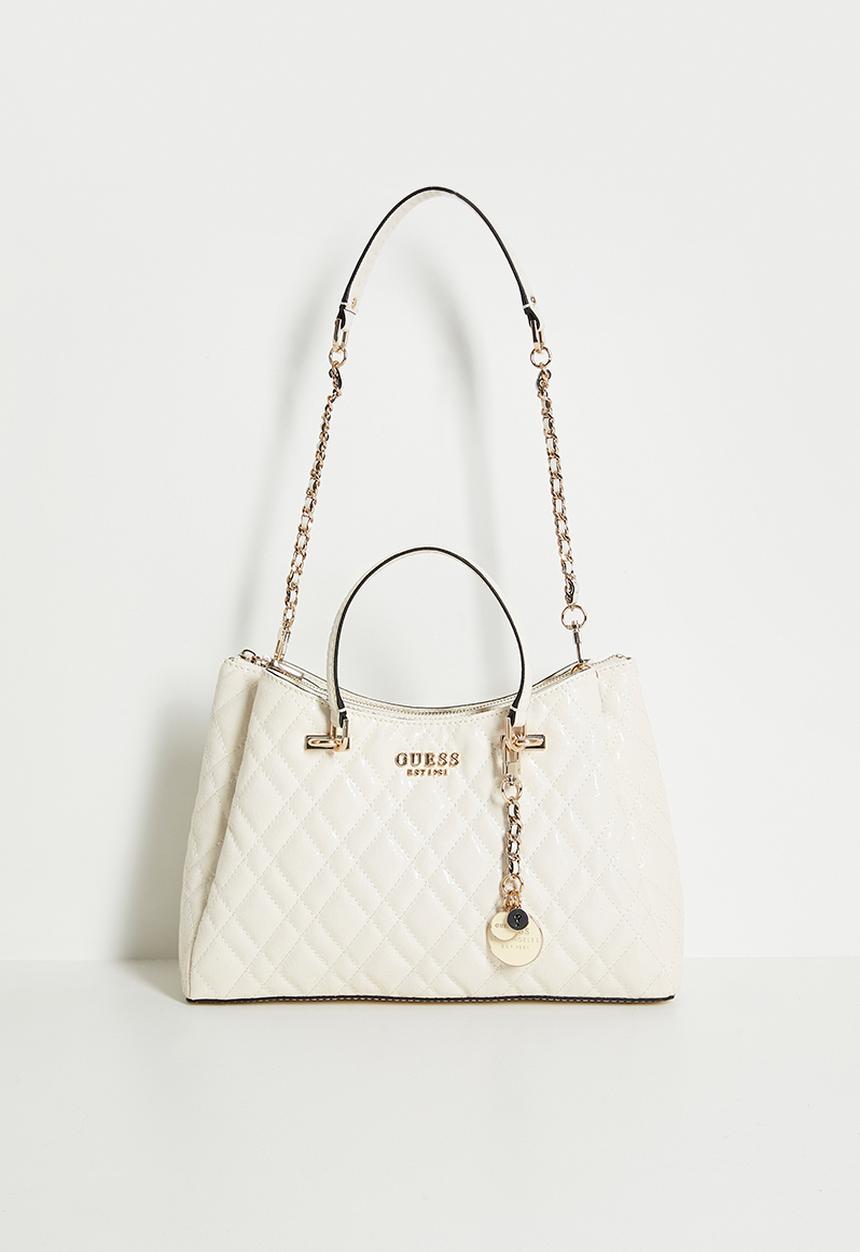 GUESS - Isemay Girlfriend Shoulder Satchel - Off White