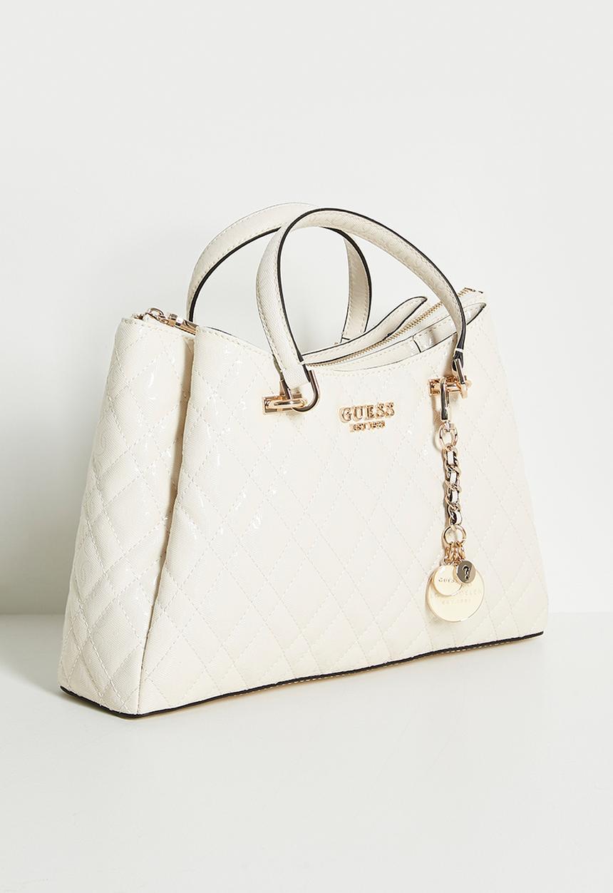 GUESS - Isemay Girlfriend Shoulder Satchel - Off White
