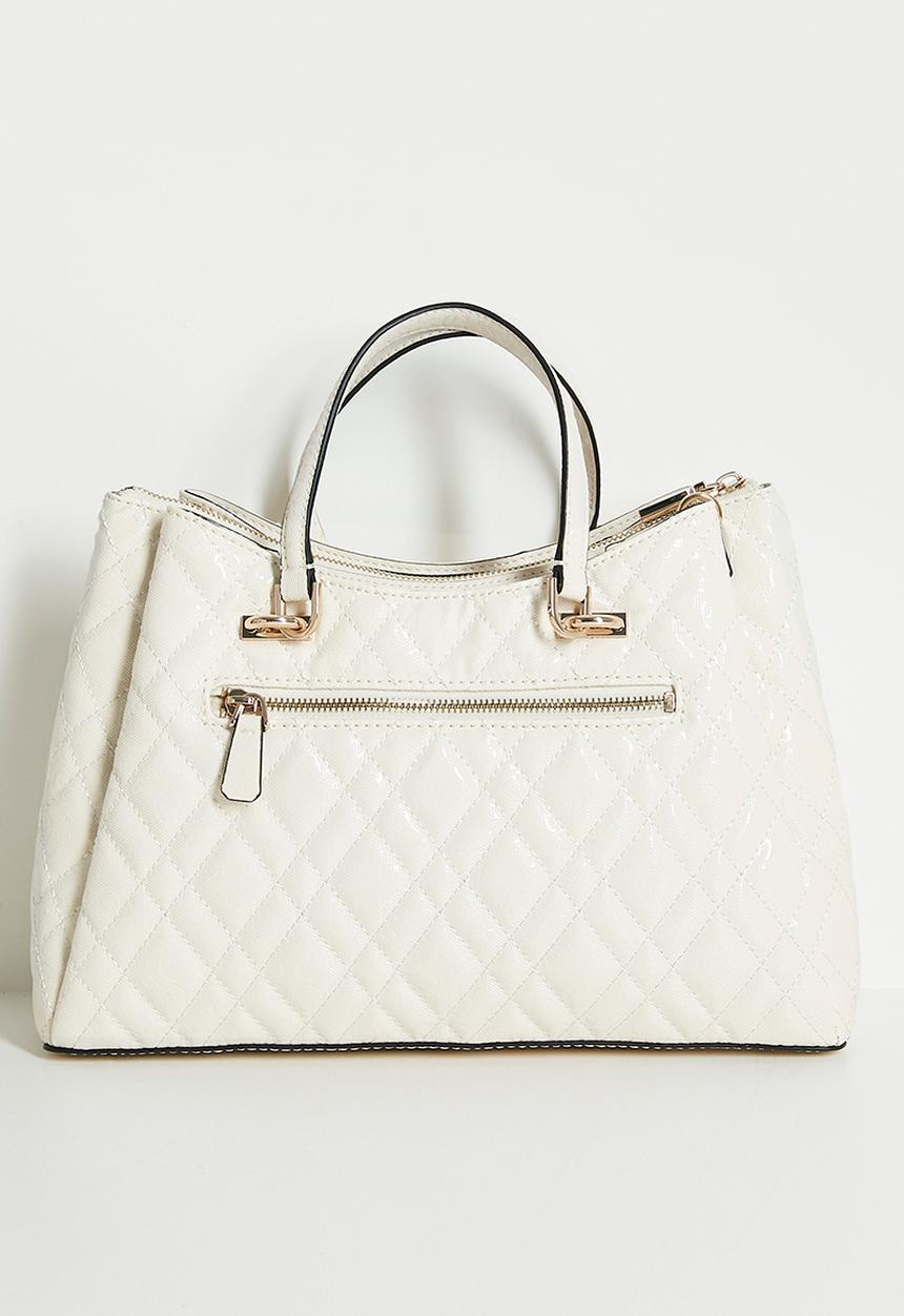 GUESS - Isemay Girlfriend Shoulder Satchel - Off White