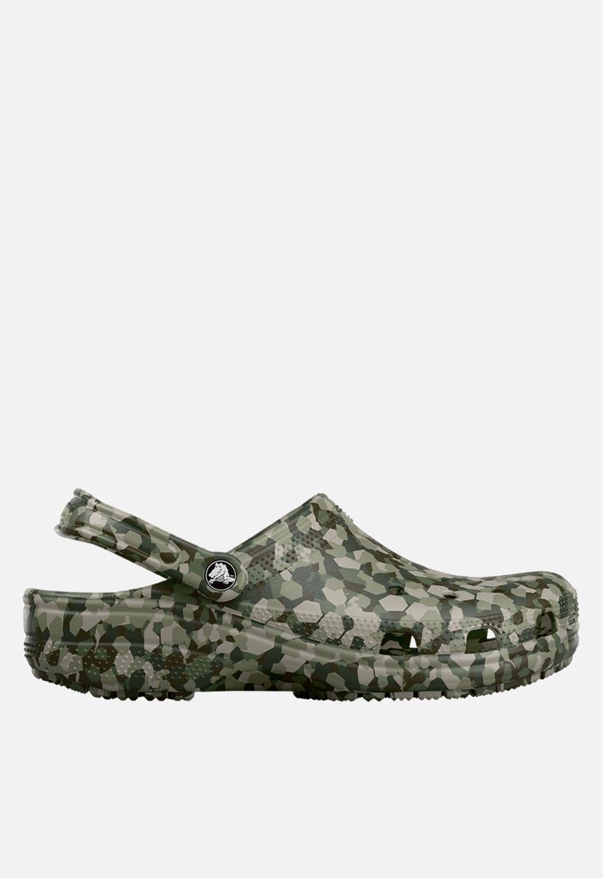Crocs - Classic Confetti Clog - Army Green/Multi