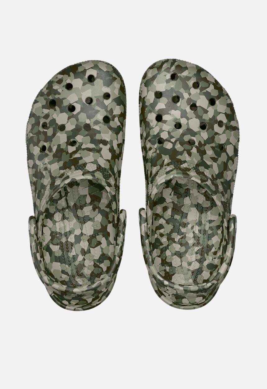 Crocs - Classic Confetti Clog - Army Green/Multi