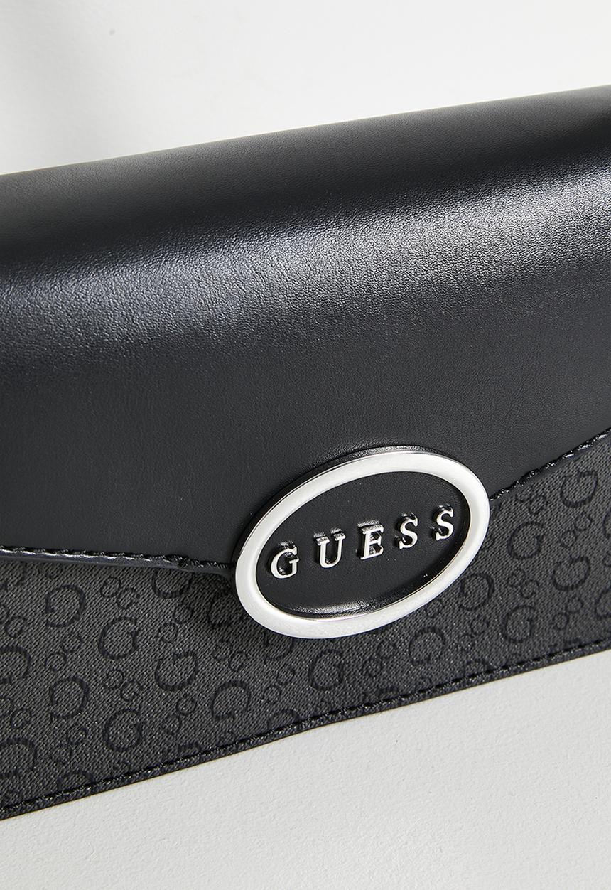 GUESS - Gracia convertible crossbody flap bag- coal