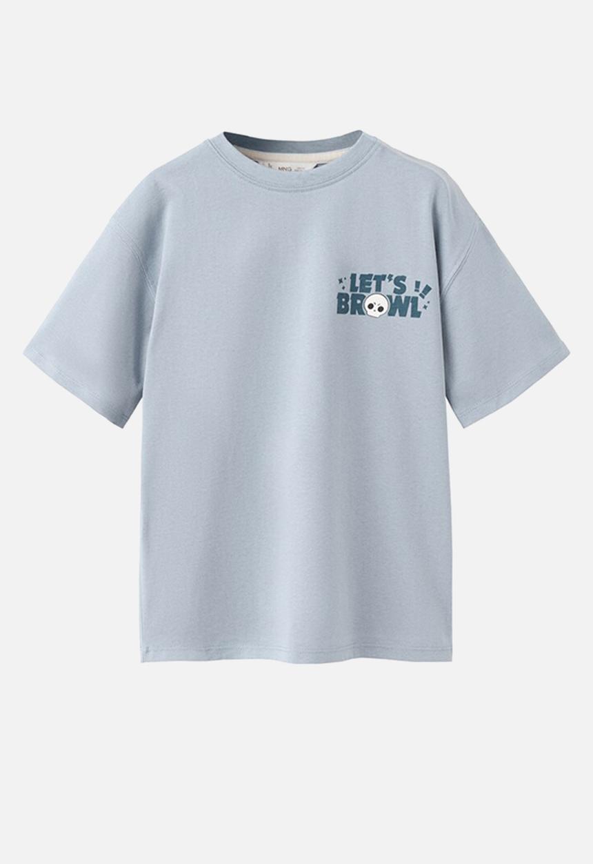 MANGO - Camiseta - Medium Blue