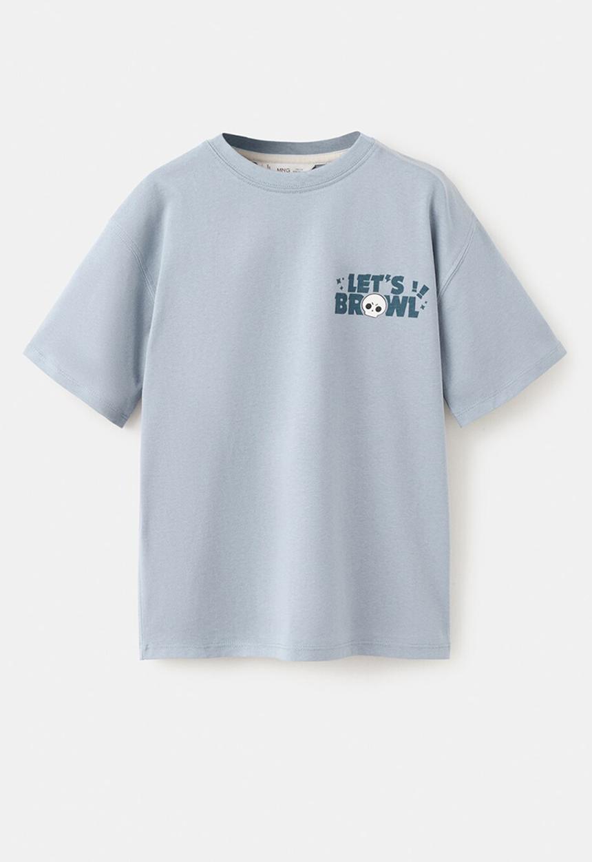 MANGO - Camiseta - Medium Blue