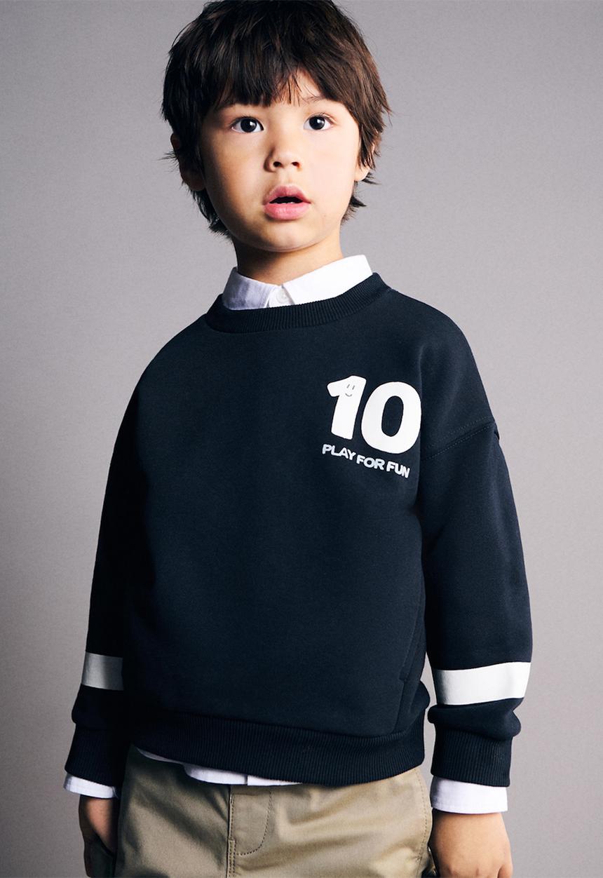 MANGO - Sweatshirt dsoccer - Navy