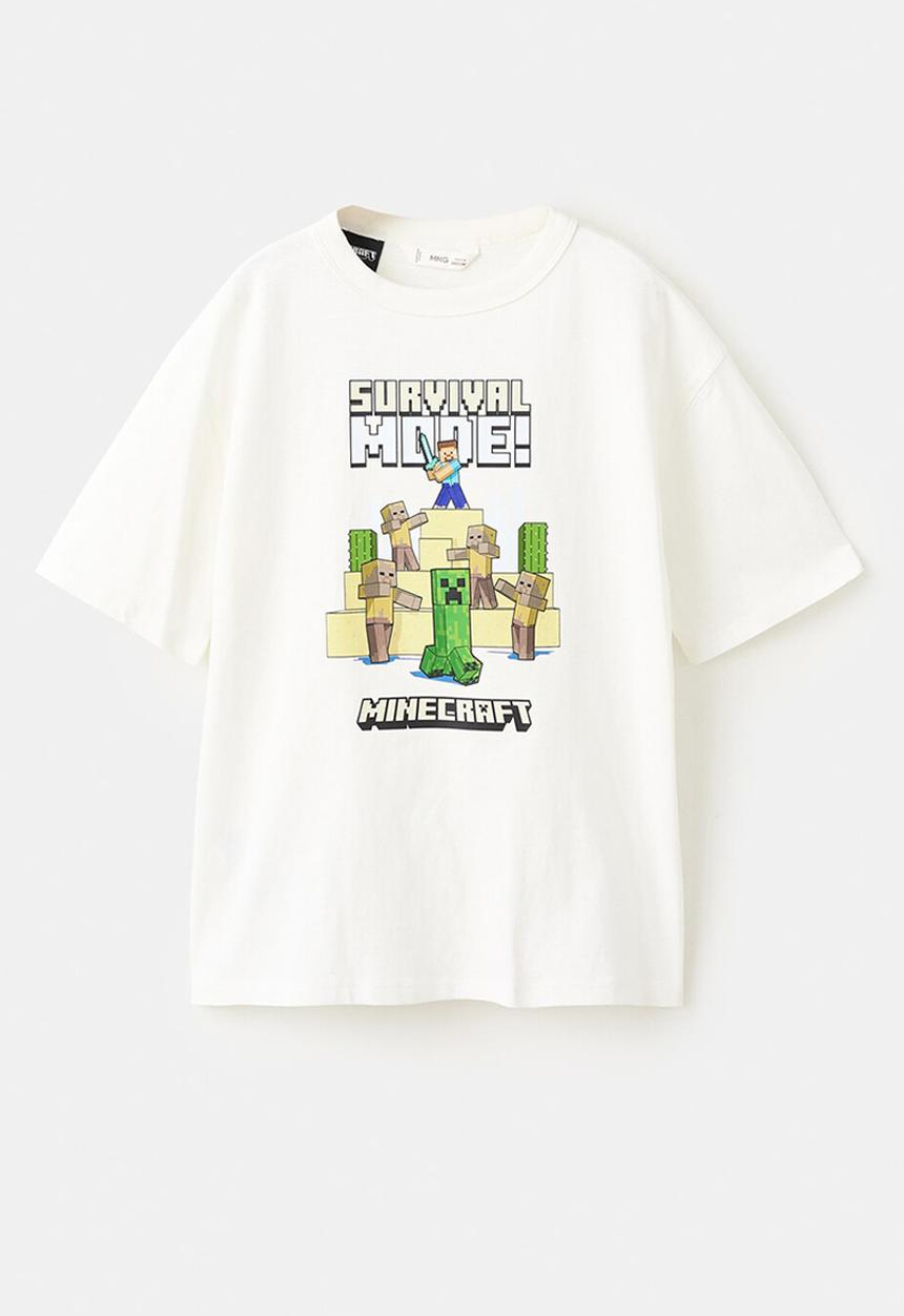 MANGO - Camiseta - Natural