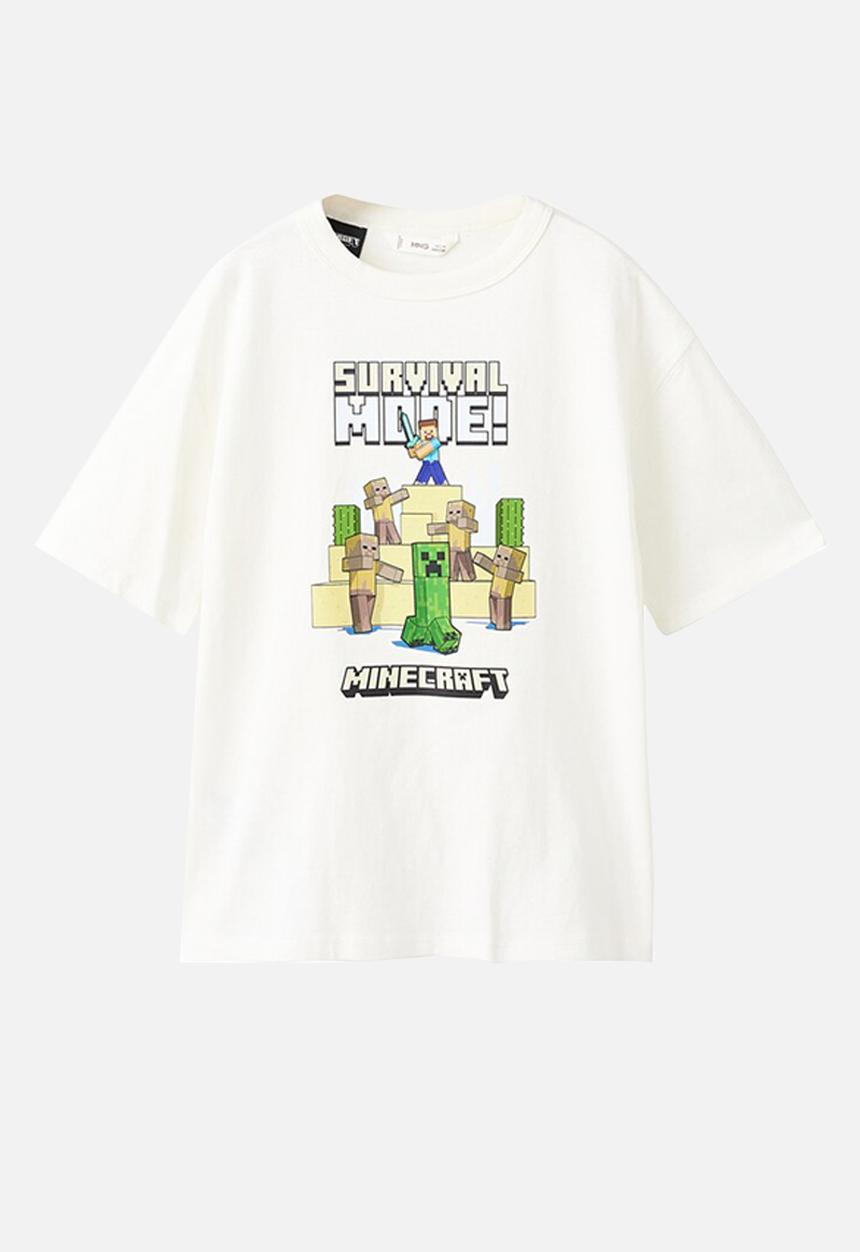 MANGO - Camiseta - Natural