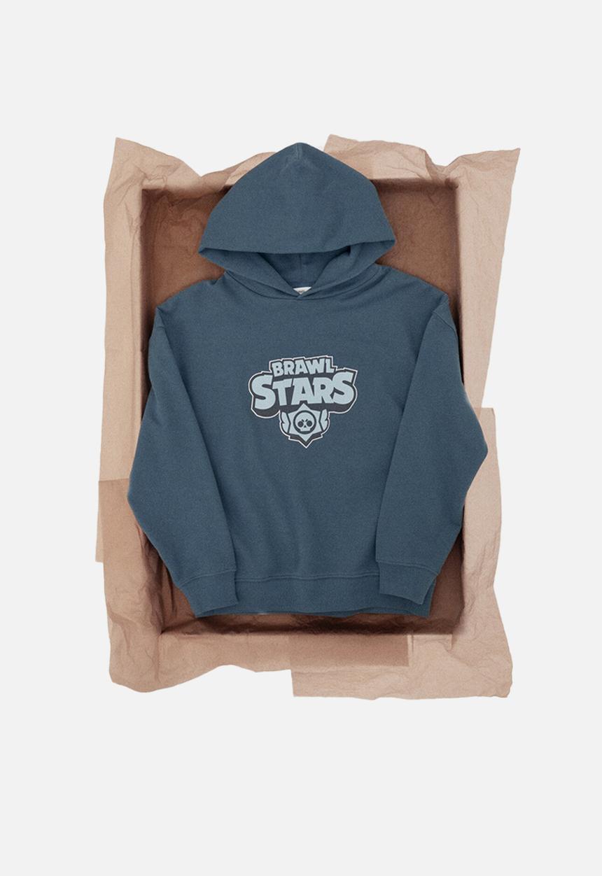 MANGO - Sweatshirt BRAWLEG - Medium Blue