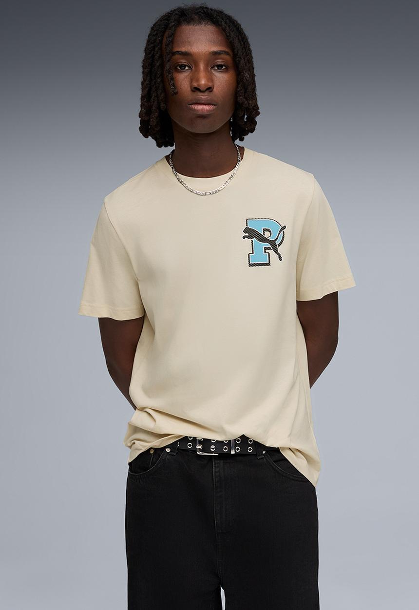 PUMA - GRAPHIC Varsity Tee M - Alpine Snow