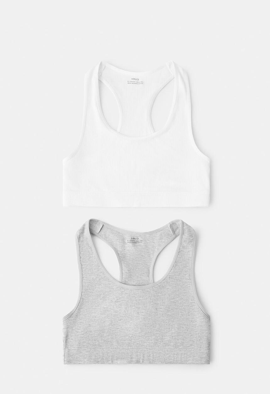 MANGO - Bras SEAM - Light Pastel Grey