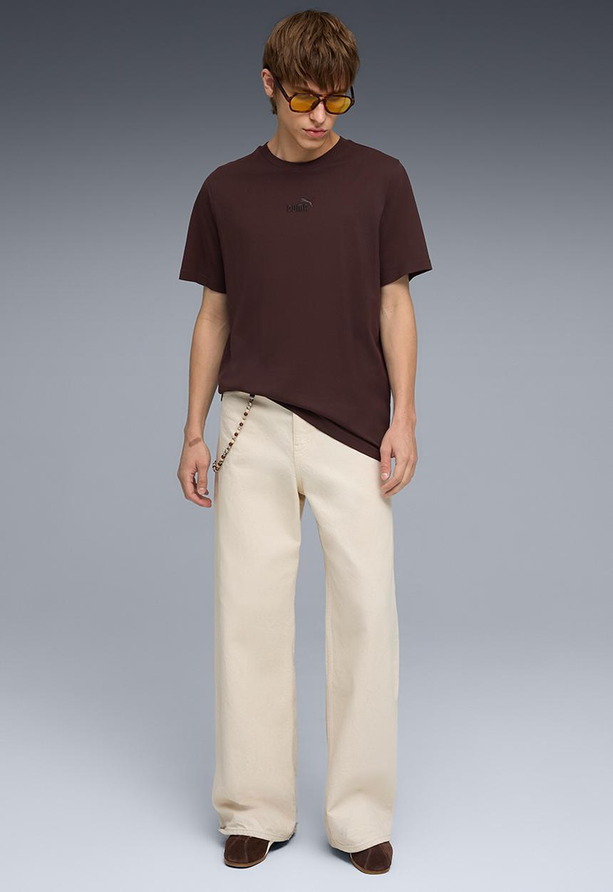 PUMA - ESS Small No.1 Logo centered Tee - Chocolate Brown