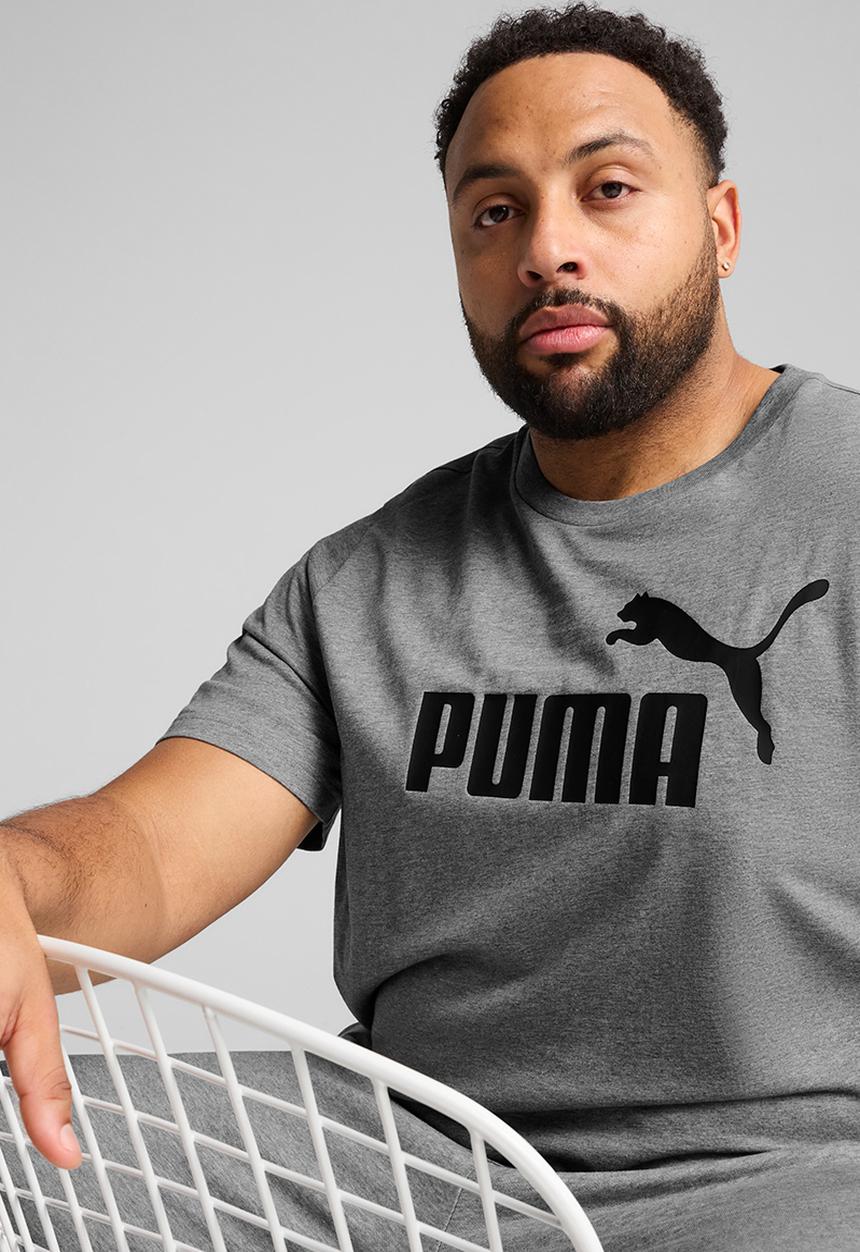 PUMA - ESS No. 1 Logo Tee M - Medium Gray Heather
