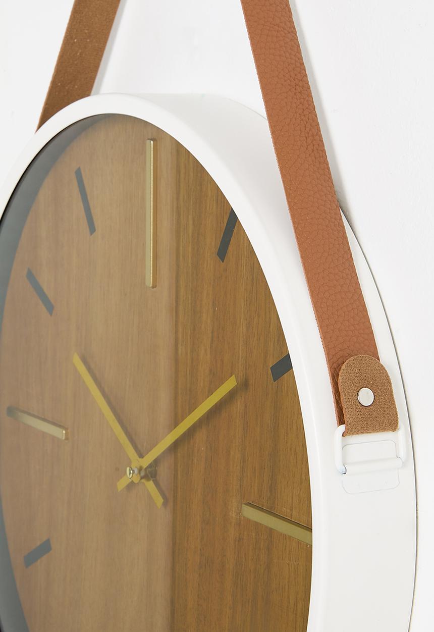 H&S - Hanging wall clock - white/natural