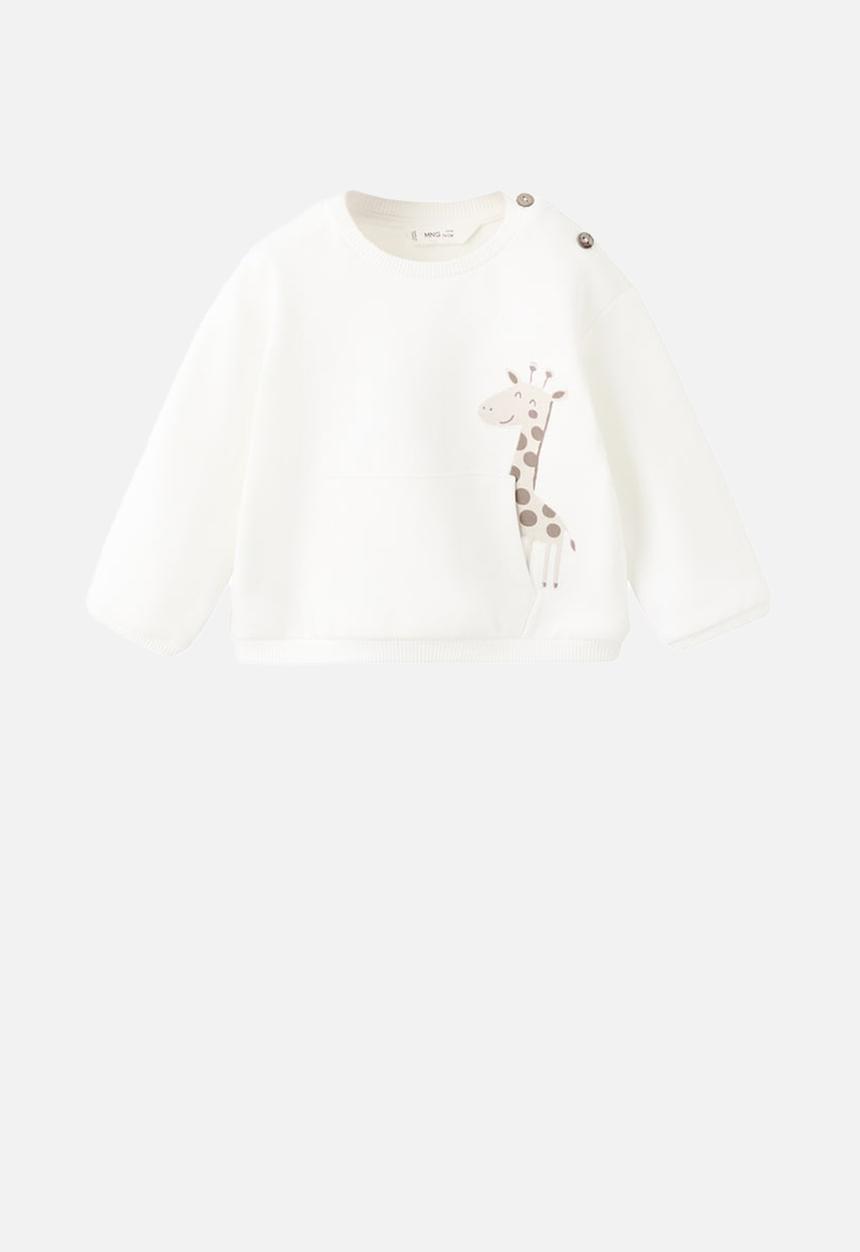 MANGO - Sweatshirt GIRAFFE - Natural