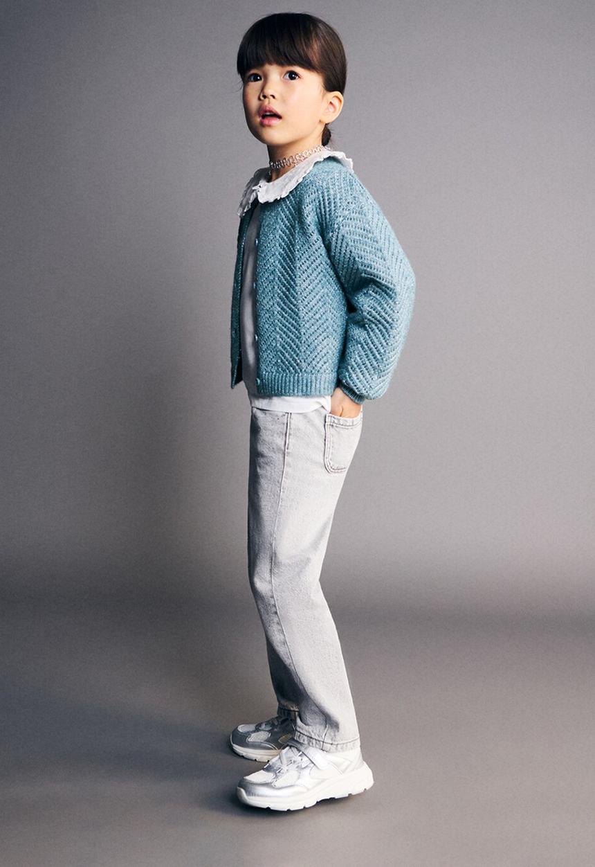 MANGO - Cardigan CRISSY - Turquoise / Aqua