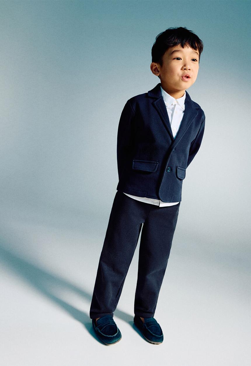 MANGO - Trousers sarriab - Navy