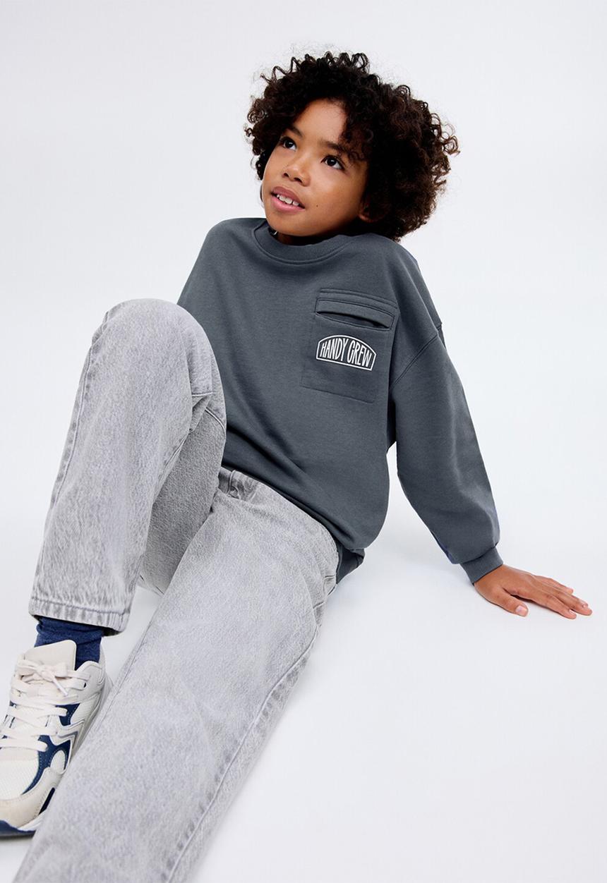 MANGO - Sweatshirt crew - dark grey