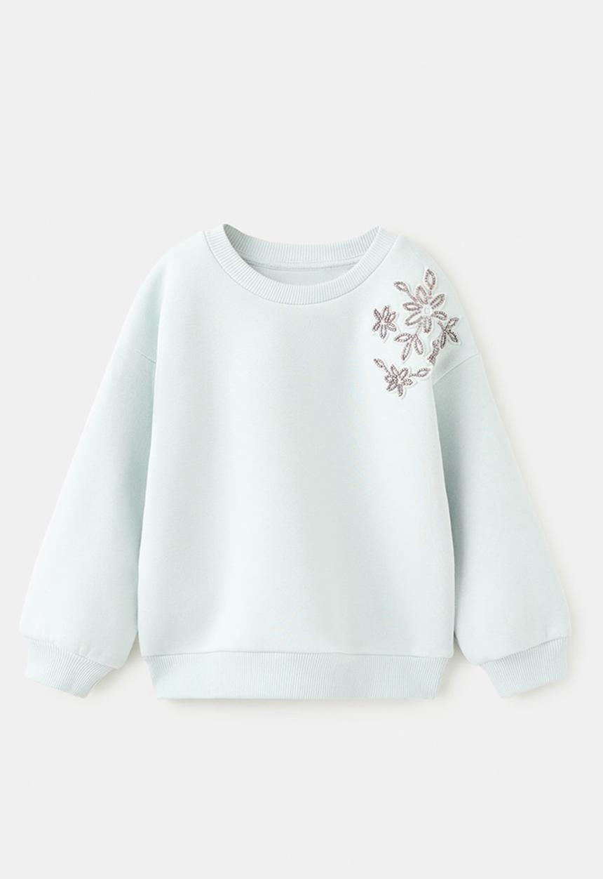 MANGO - Sweatshirt should - Turquoise / Aqua