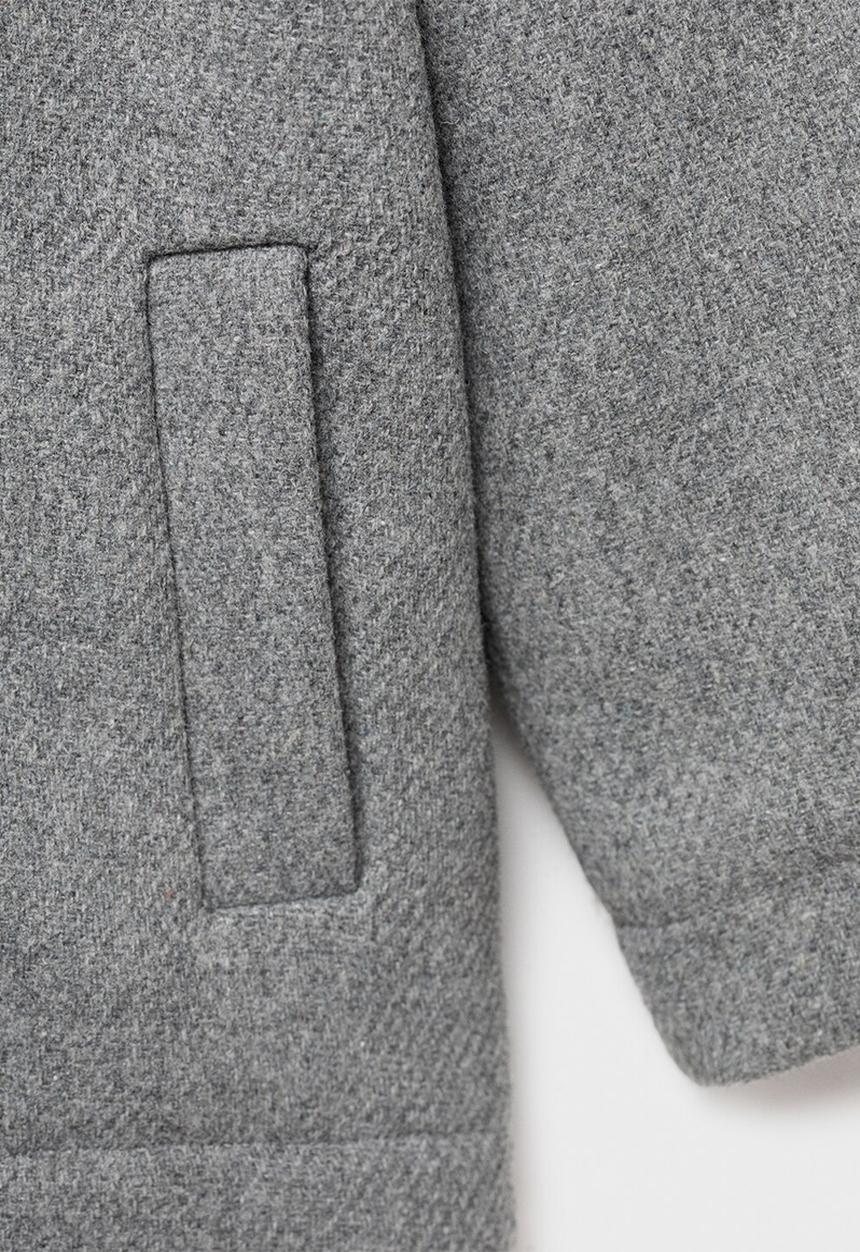 MANGO - Coat lucio - gray